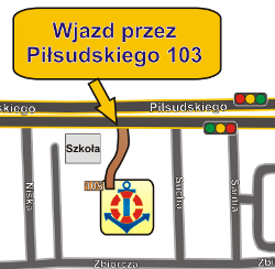miniatura mapy dojazdowej